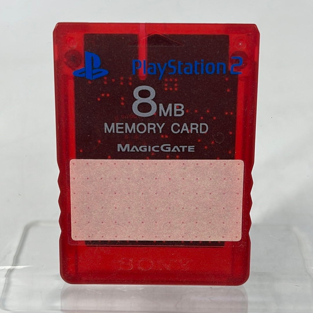 Sony PlayStation 2 PS2 8MB Memory Card Red SCPH-10020