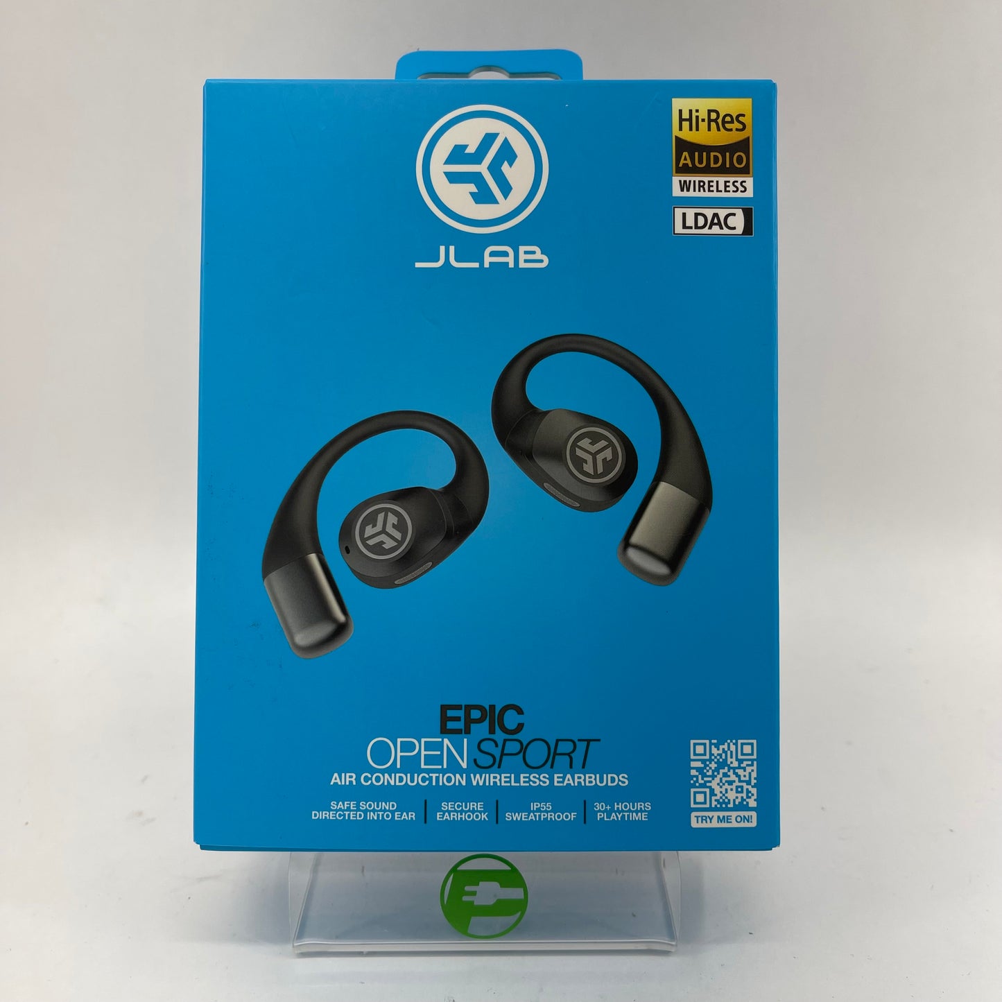 New JLAB Epic Open Sport Air Conduction Wireless Earbuds Black EBEPOPSPRTRBLK82