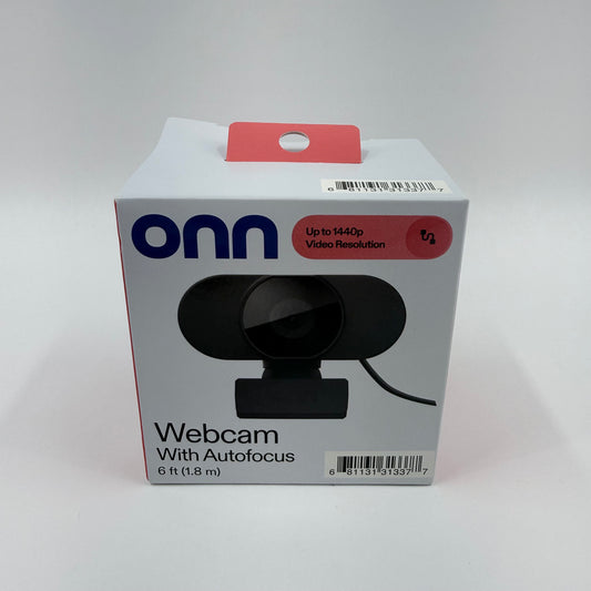 New Onn Webcam with Autofocus 2508 Shelf Wear