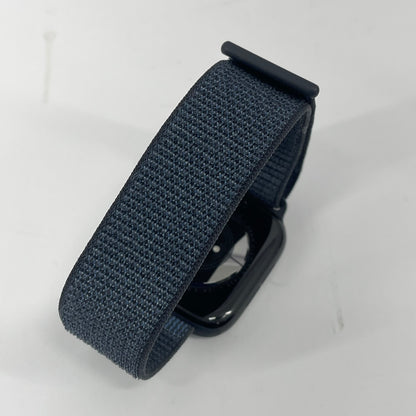 Factory Unlocked Apple Watch Series 10 46MM Jet Black Aluminum Blue Sport Loop