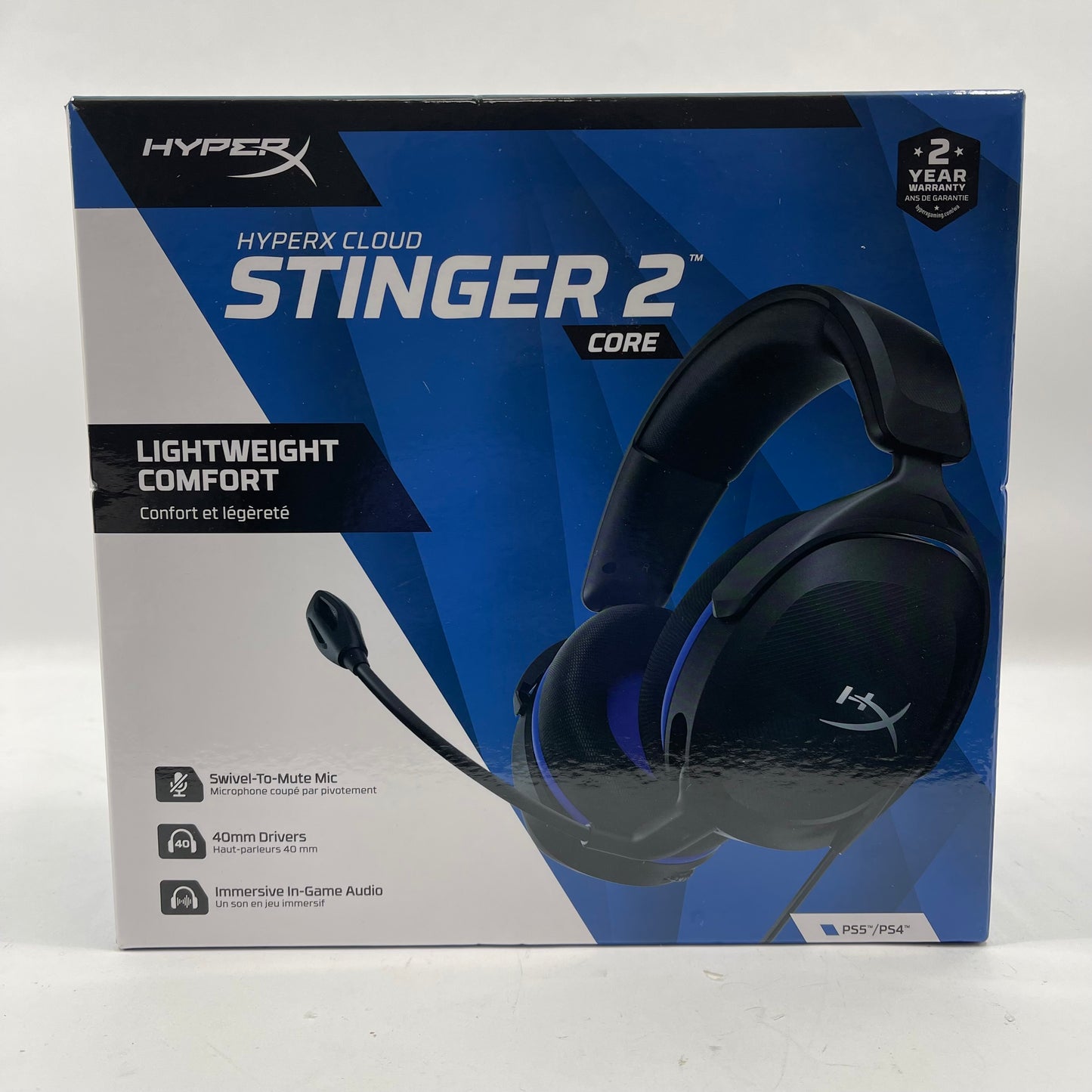 New HyperX Cloud Stinger 2 Core Wired Headset 6H9B6AA For PS5/PS4