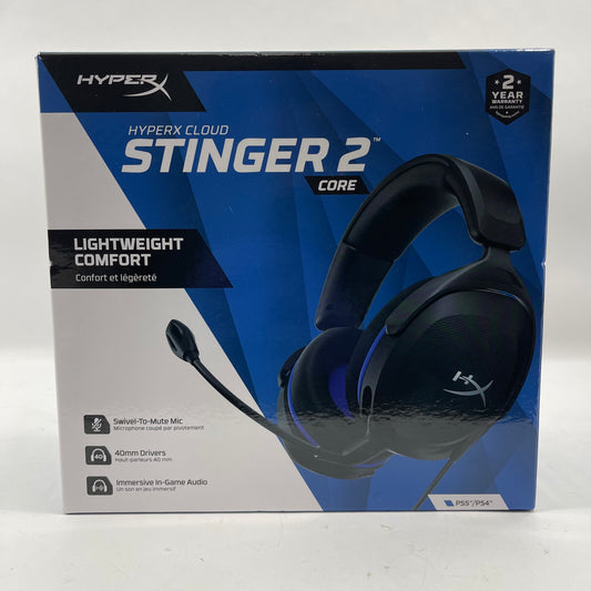 New HyperX Cloud Stinger 2 Core Wired Headset 6H9B6AA For PS5/PS4