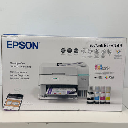 New Epson EcoTank Wireless Printer ET-3943