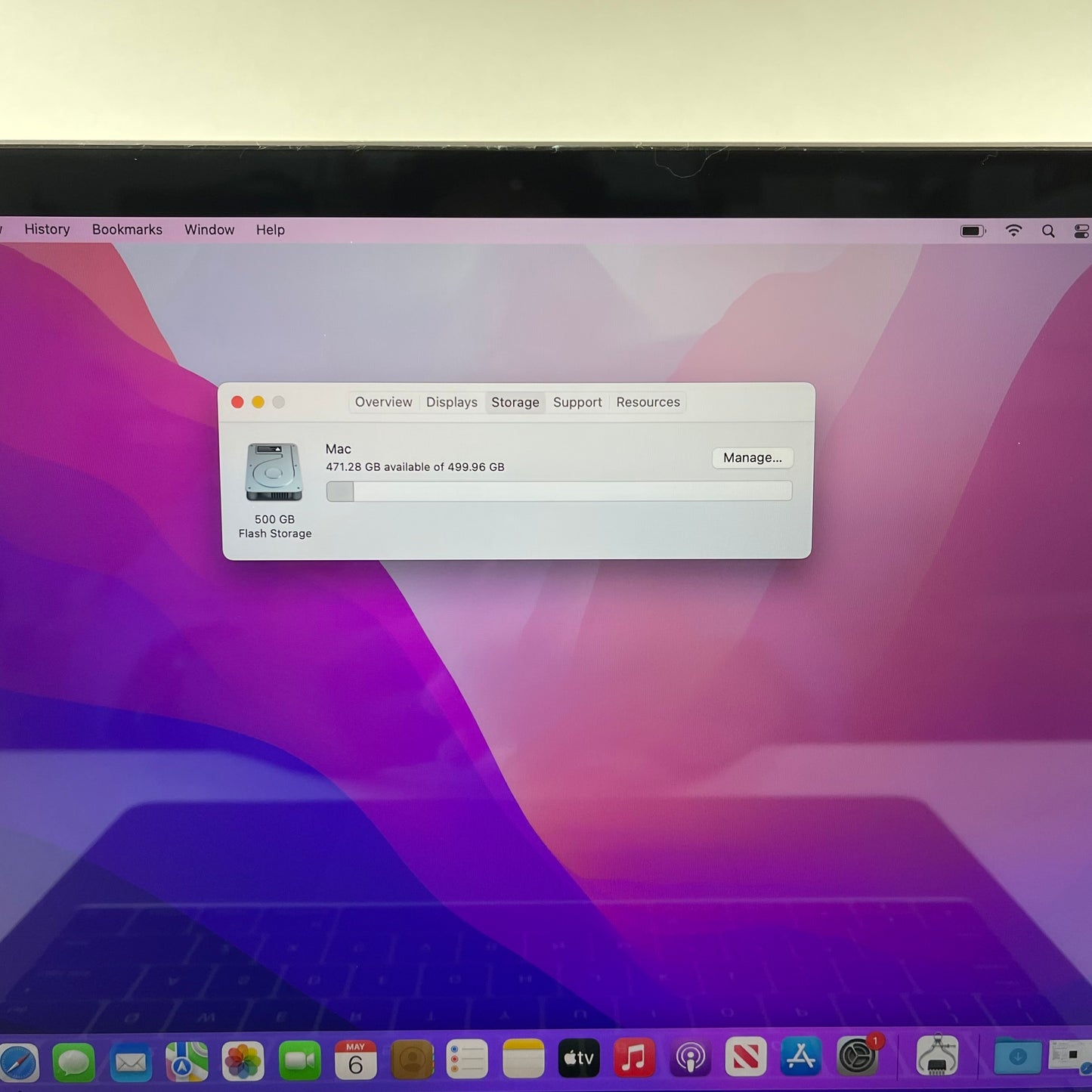 2016 Apple MacBook Pro 13.3" i5 2.9GHz 8GB RAM 512GB SSD Space Gray A1706