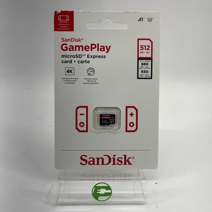 New SanDisk 512GB GamePlay MicroSD Card SDSQXFN-512G-AW6GN