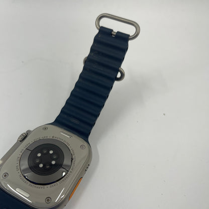 Unlocked Apple Watch Ultra 2 49MM Blue Titanium Blue Ocean Band MREG3LL/A