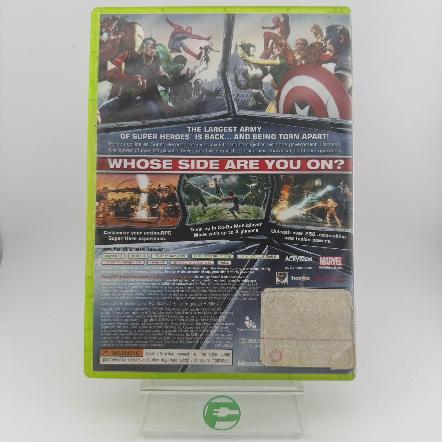 Marvel Ultimate Alliance 2 (Microsoft Xbox 360, 2009)