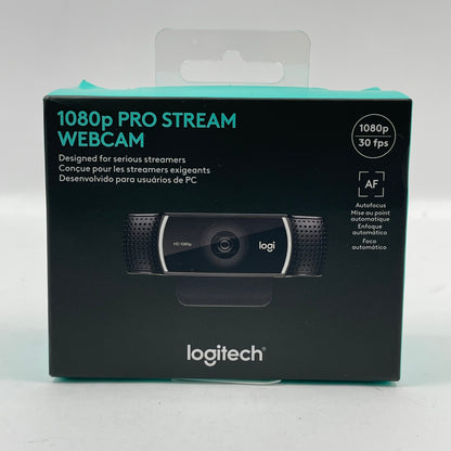 New Logitech 1080p Pro Stream Webcam 960-001211