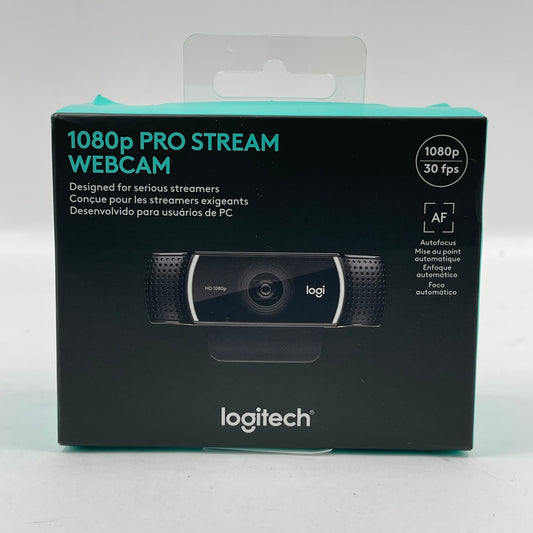 New Logitech 1080p Pro Stream Webcam 960-001211