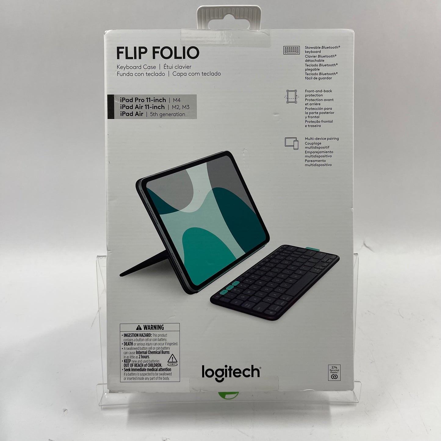 New Logitech Flip Folio iPad Pro/iPad Air 11" Detachable Keyboard Case