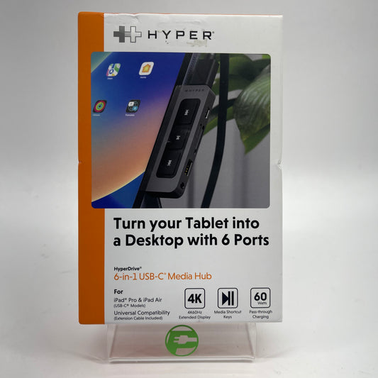 New Hyper HyperDrive 6-In-1 USB-C Media Hub HD449WM