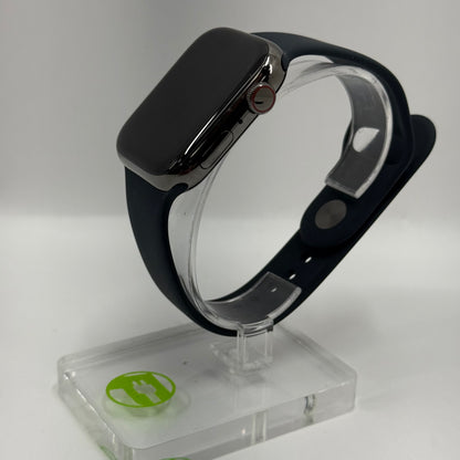 Unlocked Apple Watch Series 8 45MM Graphite Stainless Steel Midnight MNW23LL/A