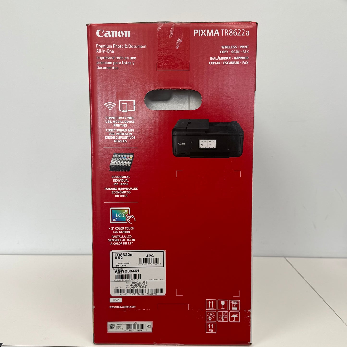 New Canon Pixma Photo and Document Printer TR8622A