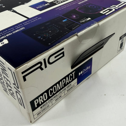 New RIG Pro Compact Wired Controller Black 50-1147-01 Wired Controller For Xbox