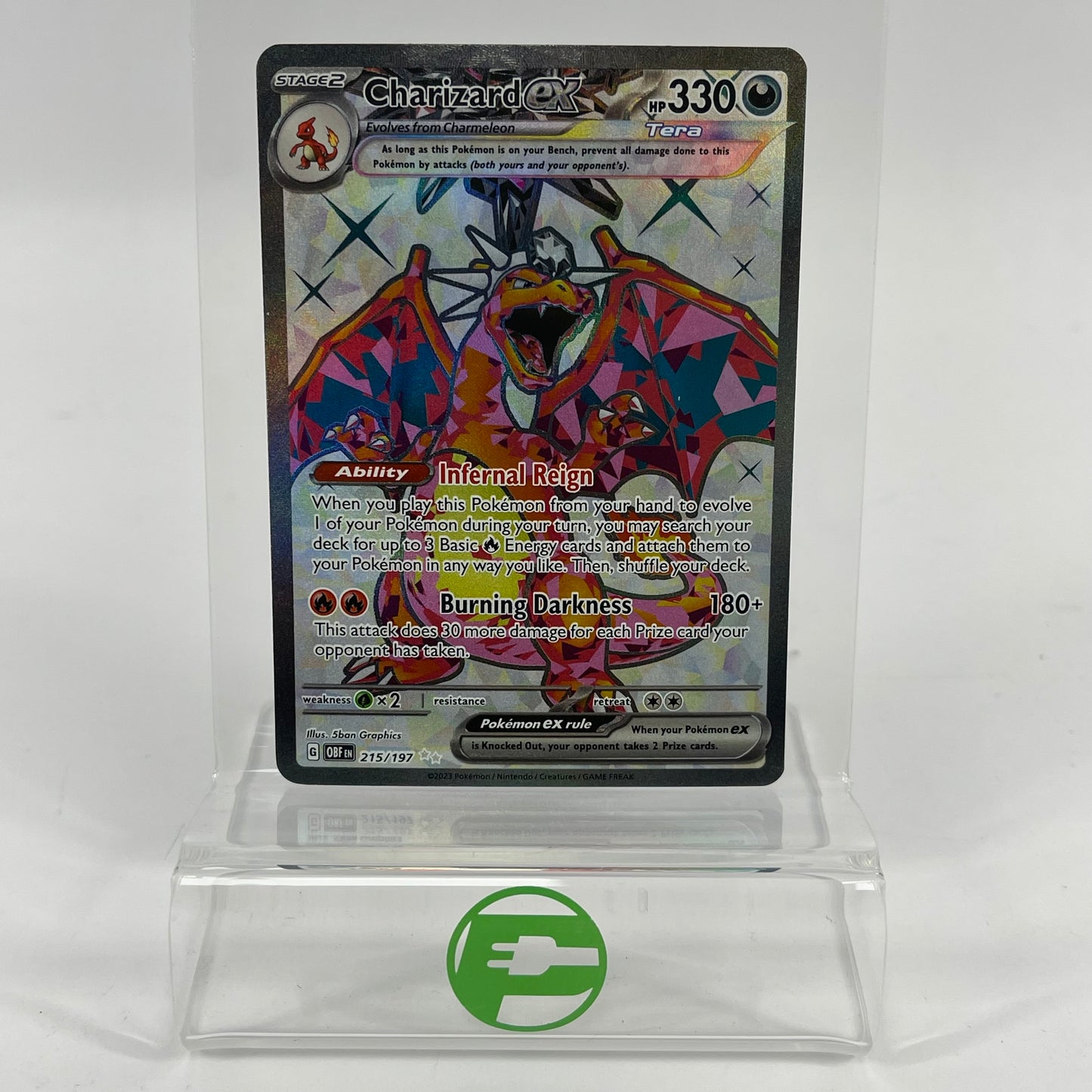 Pokemon TCG Obsidian Flames Charizard ex #215 Trading Card 215/197