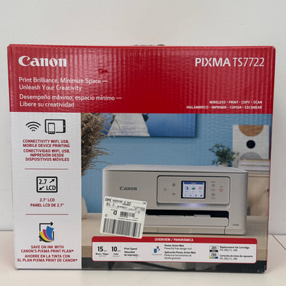 New Canon PIXMA TS7722 Wireless Printer 6256C022