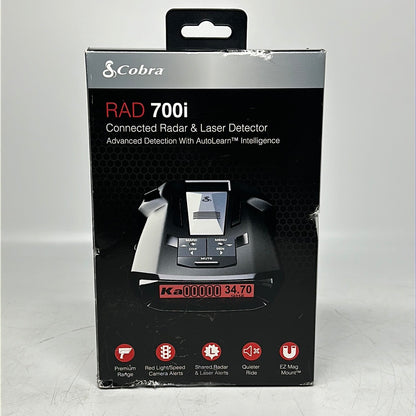 New Cobra RAD 700i Laser Radar Detector 0180012-1