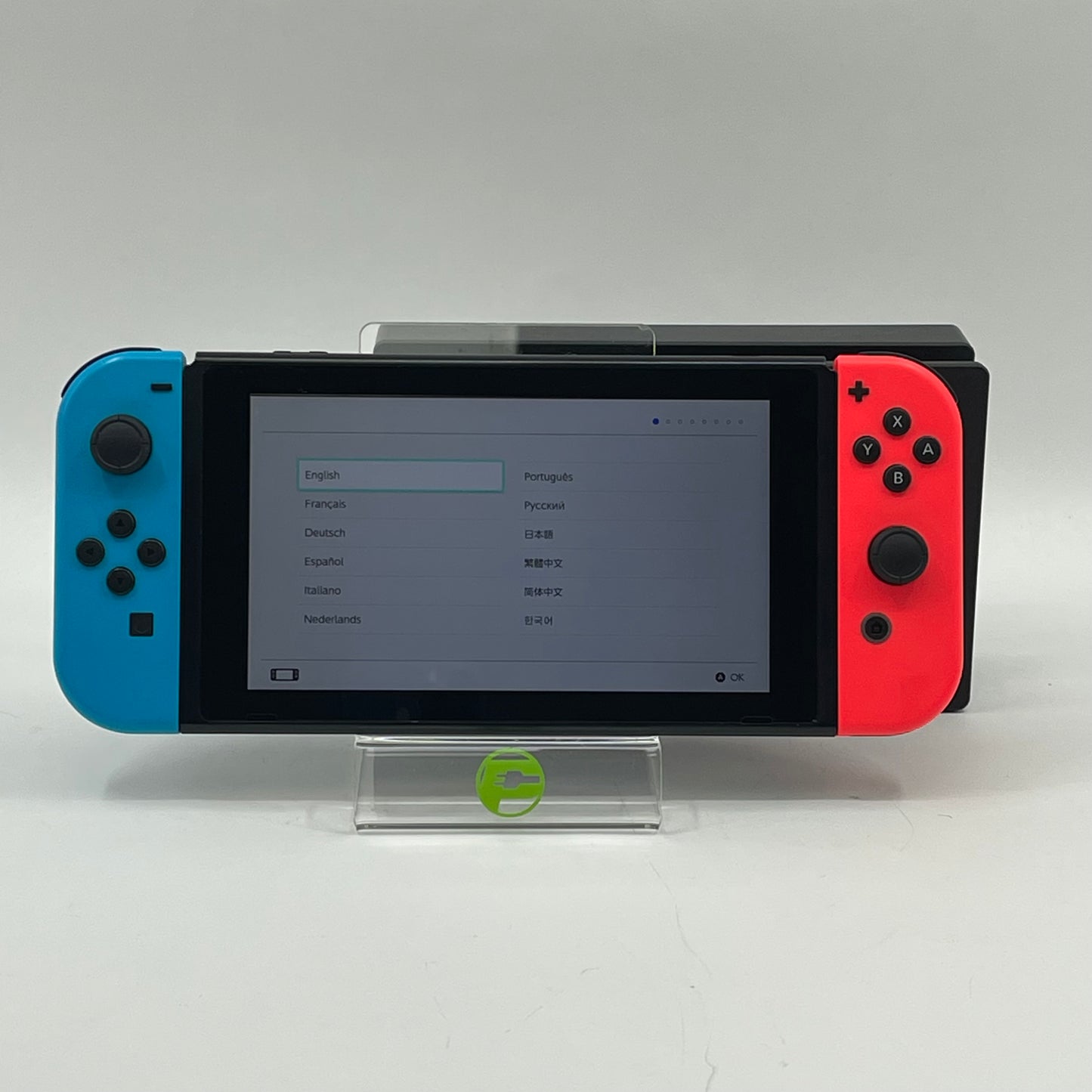 Nintendo Switch v1 Video Game Console HAC-001 Red/Blue