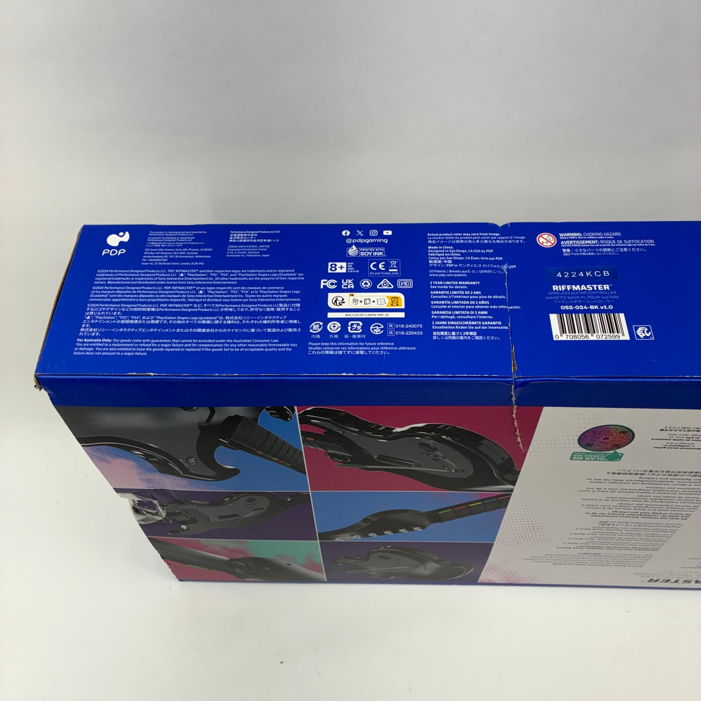 New PDP Riffmaster Black 052-024-BK Wireless Gaming Controller PS4 PS5