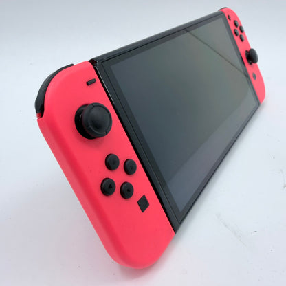 Nintendo Switch OLED Video Game Console HEG-001 Neon Red
