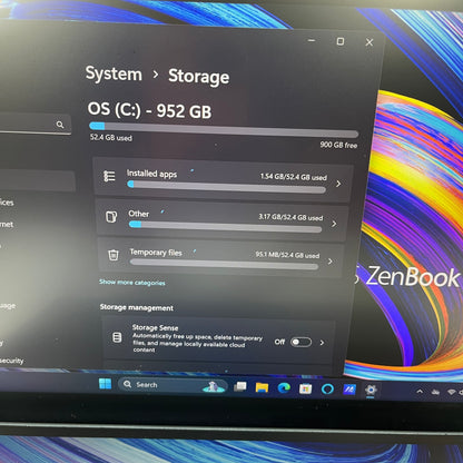 ASUS ZenBook Pro Duo UX482E 14" i7-1165G7 2.80GHz 16GB RAM 1TB SSD GeForce MX450