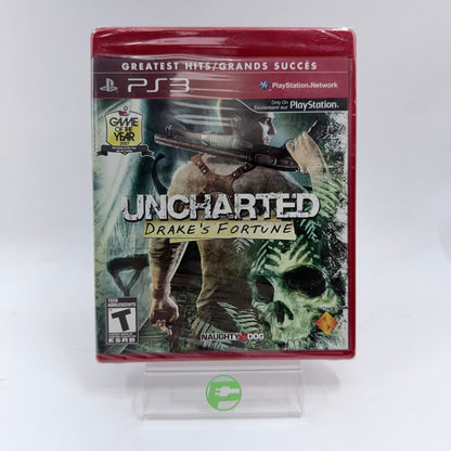 New Uncharted Drake's Fortune [Greatest Hits] (Sony PlayStation 3 PS3, 2007)