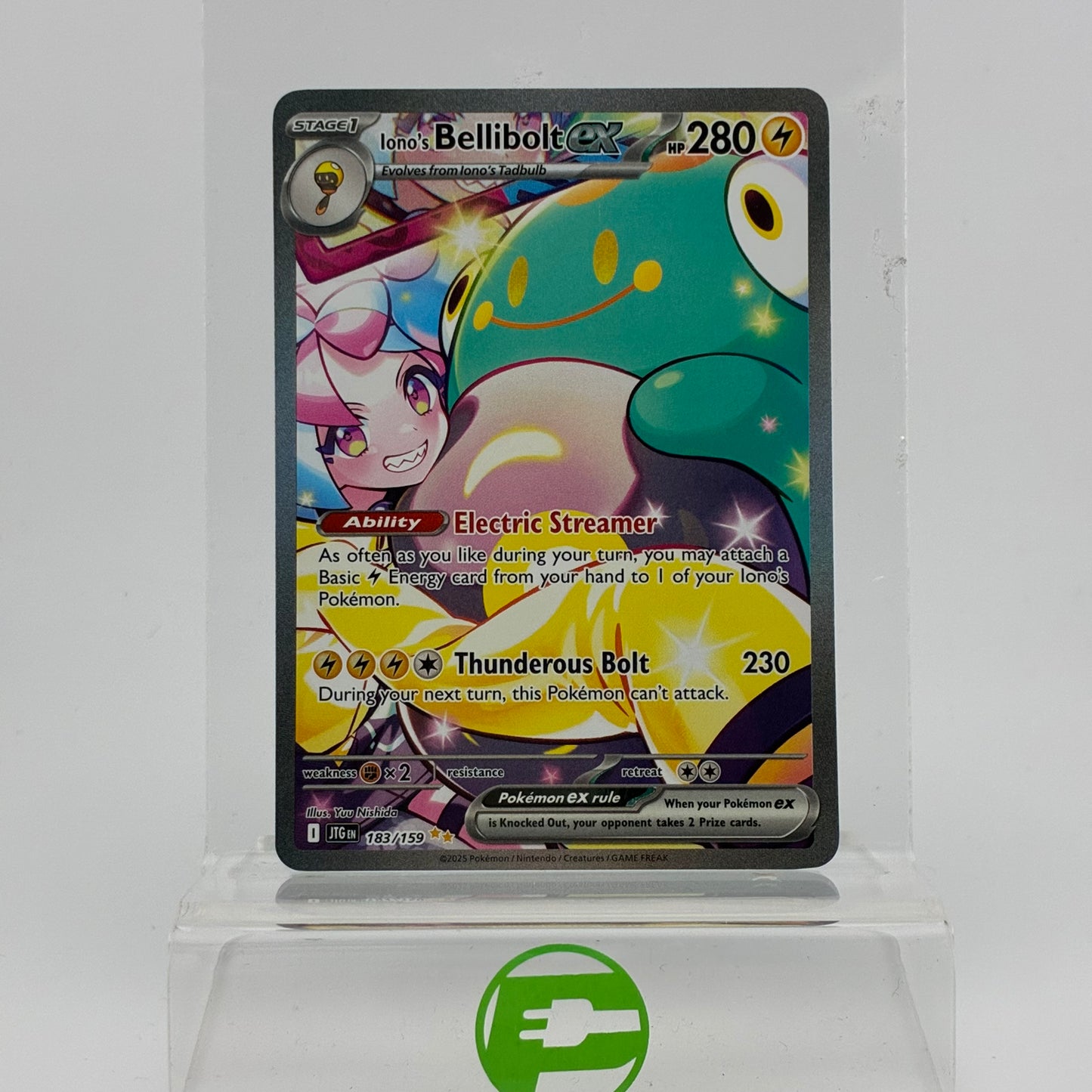 Pokémon TCG Journey Together Iono's Bellibolt ex 183/159 Holo English NM