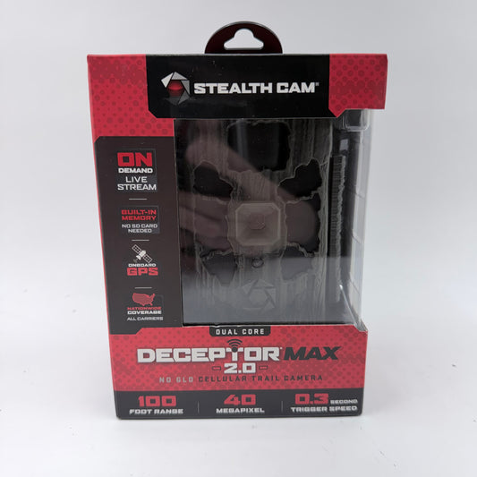 New Stealth Cam Deceptor Max 2.0 Cellular Trail Camera STC-DCPTRX2