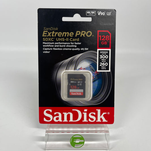 New SanDisk Extreme PRO 128GB SDXC UHS-II Memory Card