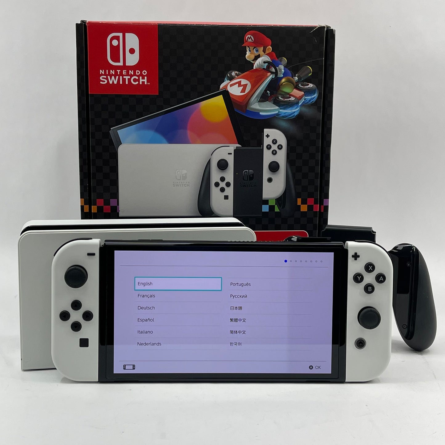 Nintendo Switch OLED Video Game Console HEG-001 Black/White