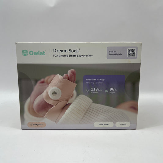 New Owlet Dream Sock Baby Monitor Pink BM06N20MCJ