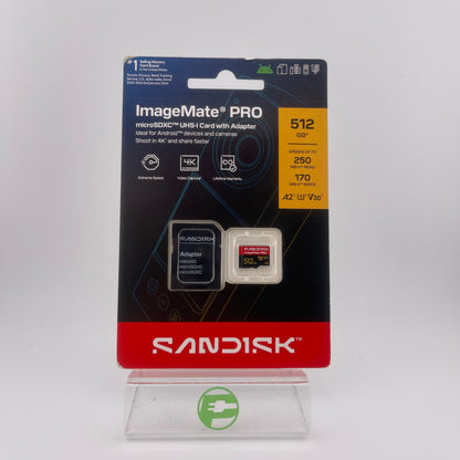New Sandisk ImageMate Pro 512GB microSDXC UHS-I Card SDSQXBJ-512G-AWGKA