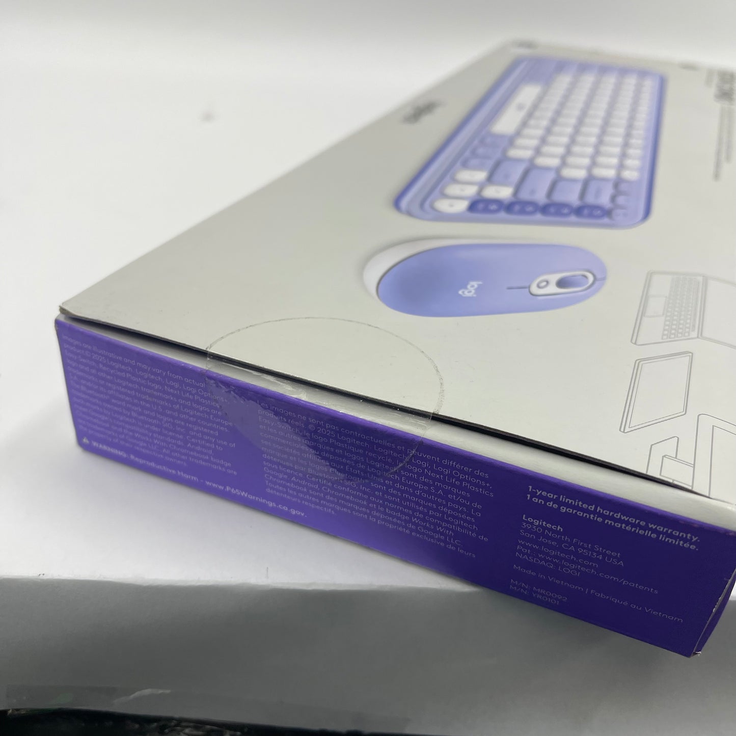 New Logitech Icon Combo White/Blue 920-013888 For PC and Mac