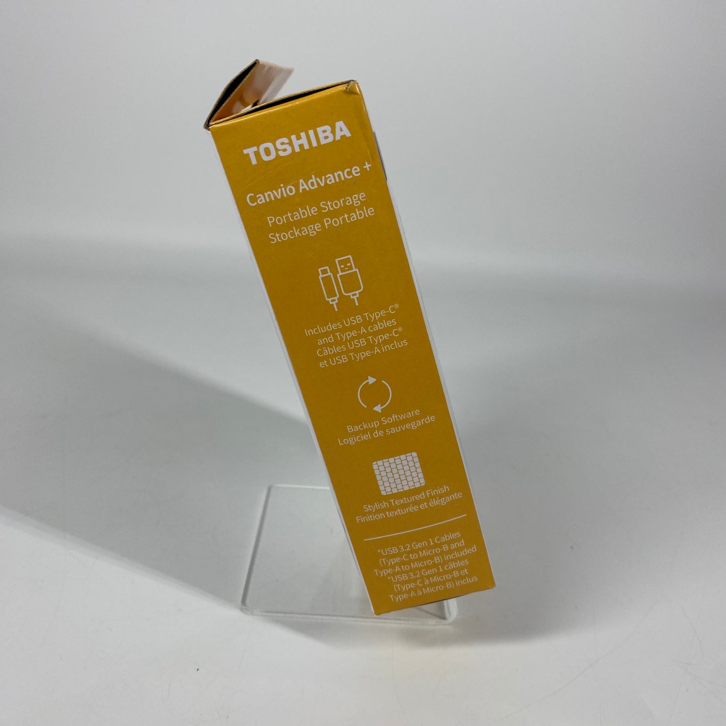 New Toshiba Portable Canvio Advance Plus 2TB External HDD DTCA20 Yellow