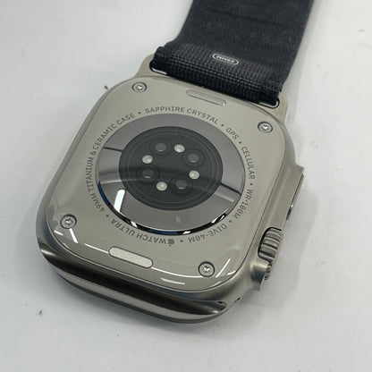 Unlocked Apple Watch Ultra 3 49MM Natural Titanium Black Alpine Loop  MF1V4LW/A