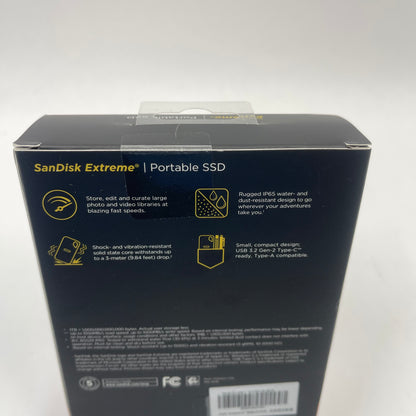 New SanDisk Extreme Portable SSD 4TB USB-C SSD SDSSDE51-4T00-AW25