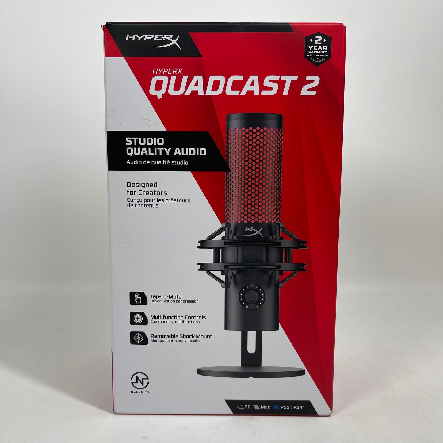 New HyperX Quadcast 2 USB Microphone N62064-001