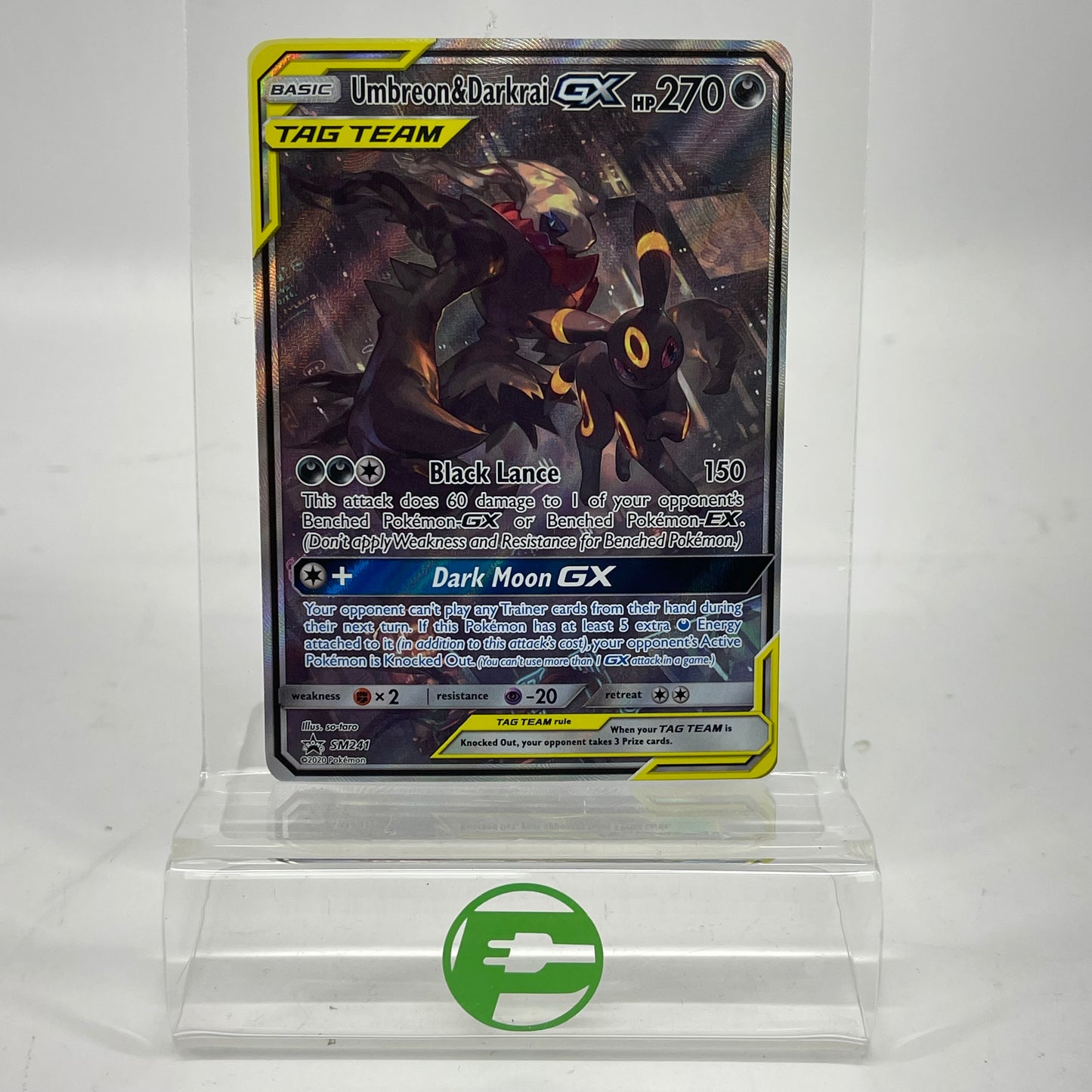 Pokemon TCG Promo Umbreon & Darkrai GX #SM241 Trading Card SM241