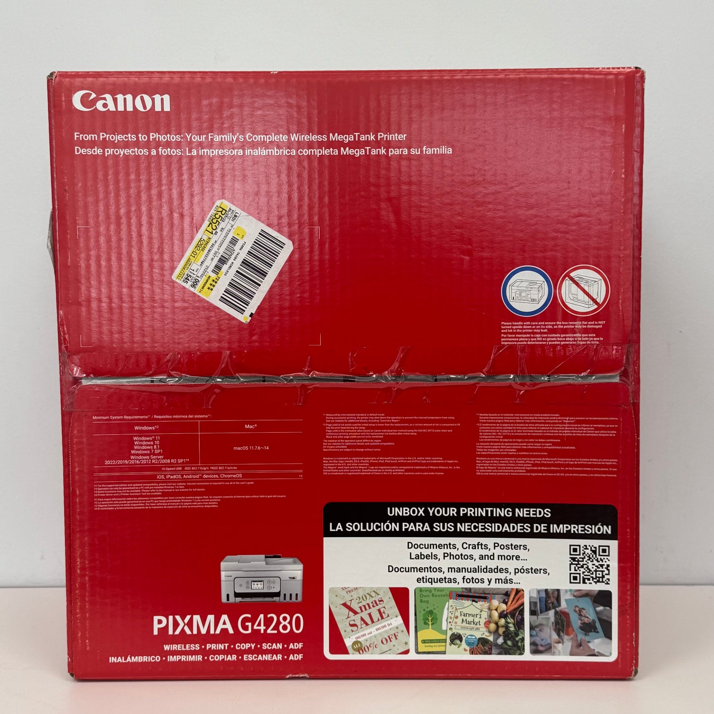 New Canon Pixma Wireless Printer G4280