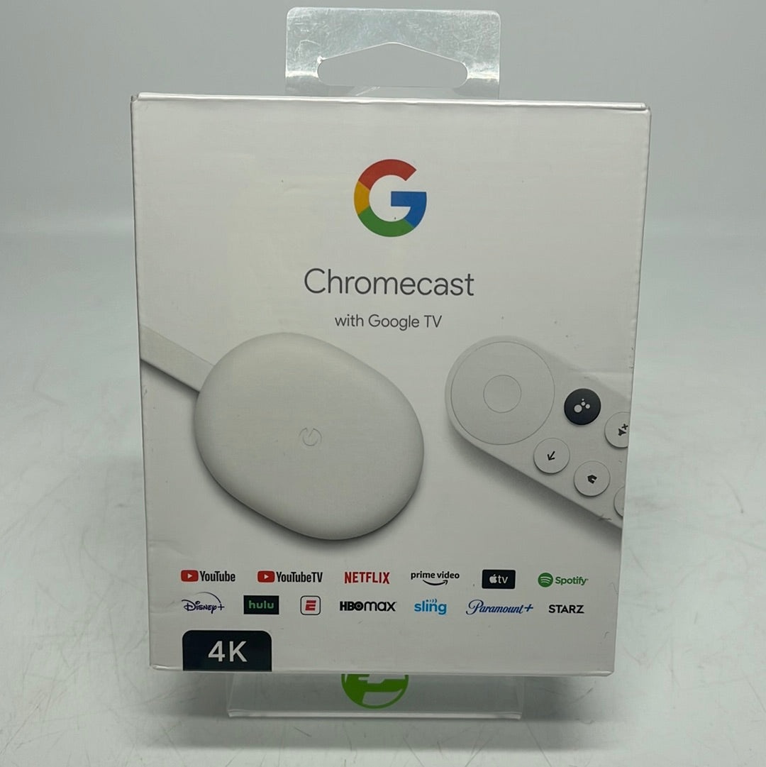 New Google Chromecast With Google TV 4K Media Streamer GA01919-US