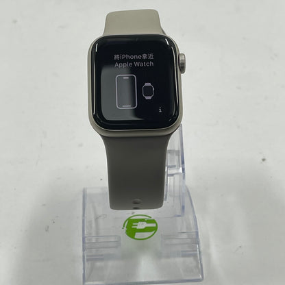 Unlocked Apple Watch SE 2nd Gen 40MM Gold Aluminum Starlight Sport Band