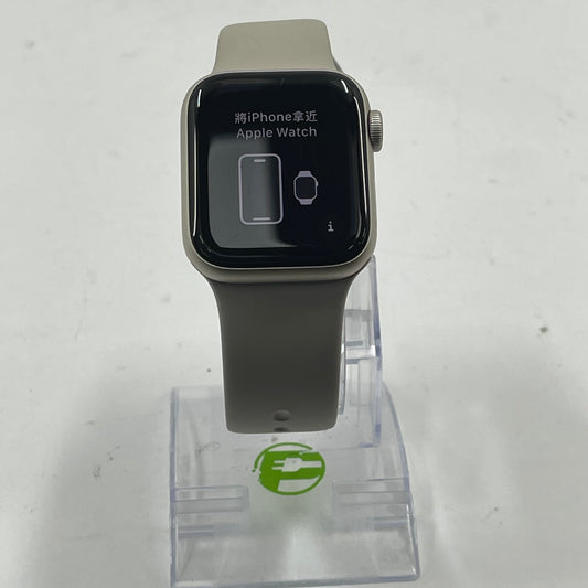 Unlocked Apple Watch SE 2nd Gen 40MM Gold Aluminum Starlight Sport Band