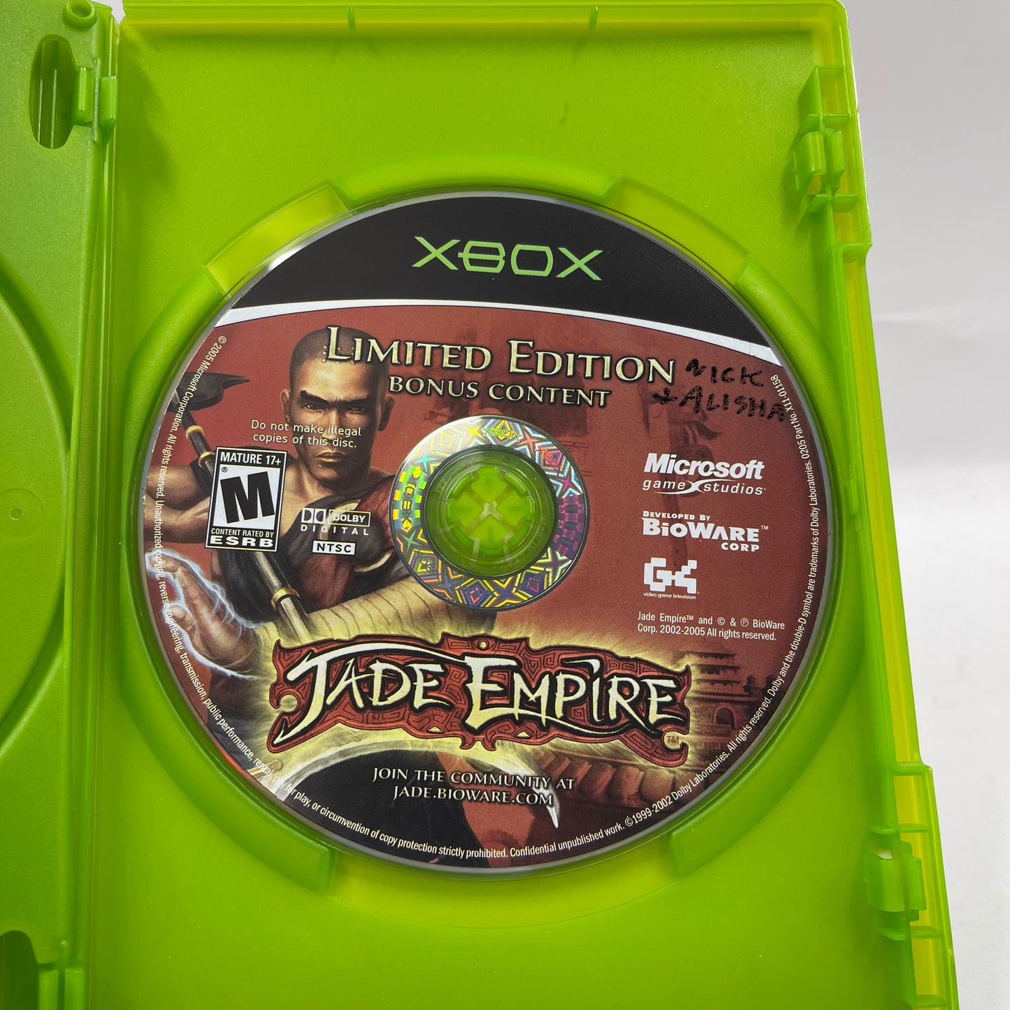 Jade Empire [Limited Edition] (Microsoft Xbox, 2005)
