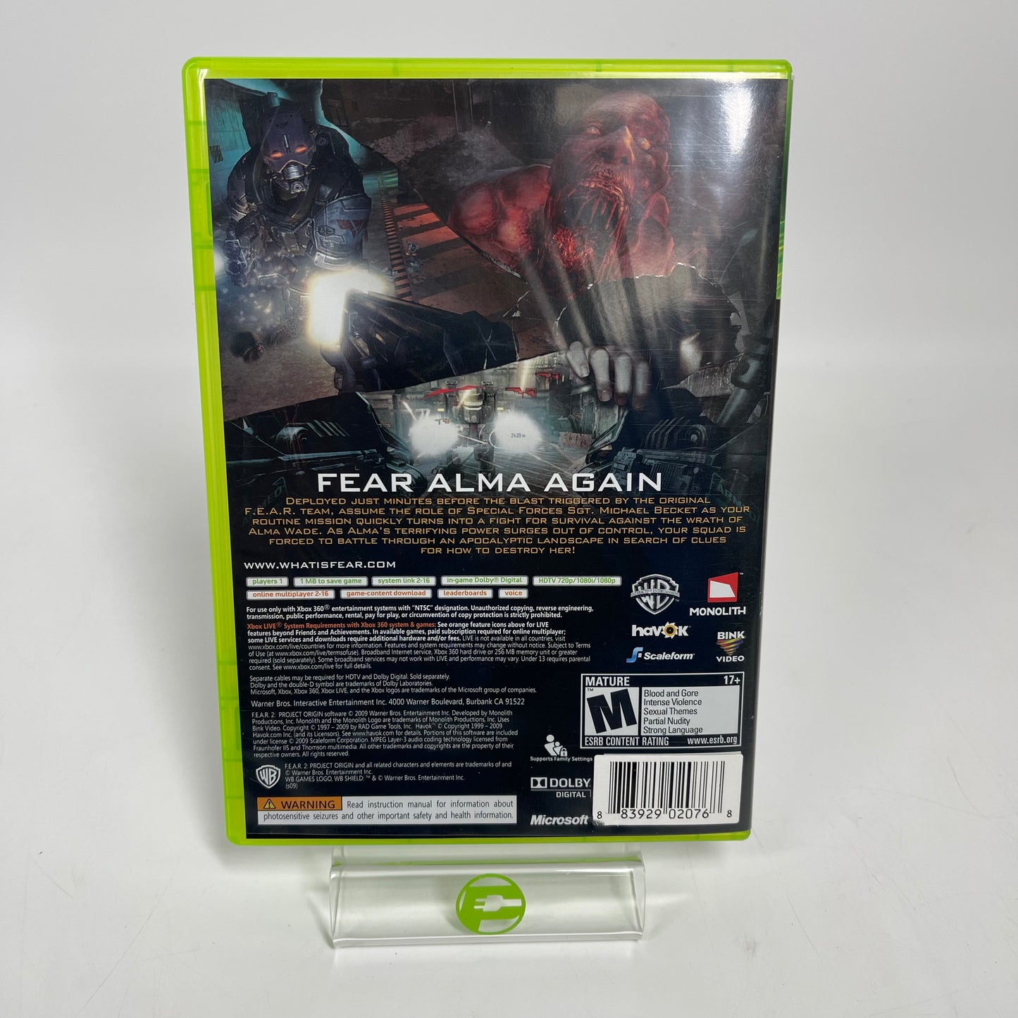 F.E.A.R. 2 Project Origin  (Microsoft Xbox 360,  2009)