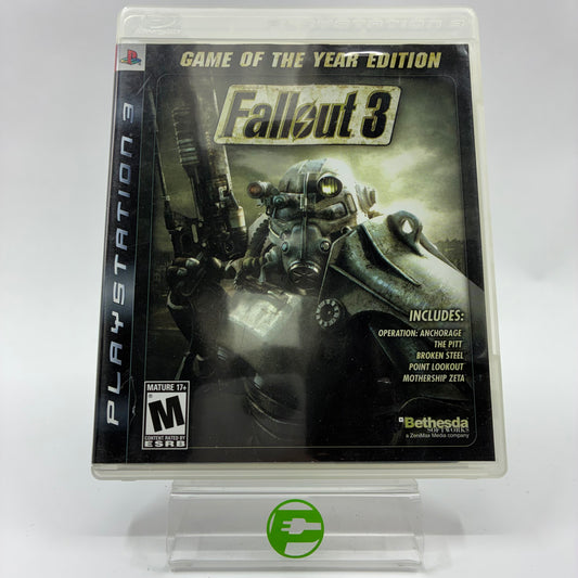 Fallout 3 [Game of the Year] (Sony PlayStation 3 PS3, 2009)