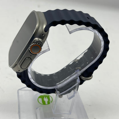 Unlocked Apple Watch Ultra 2 49MM Natural Titanium Blue Ocean Band A2986