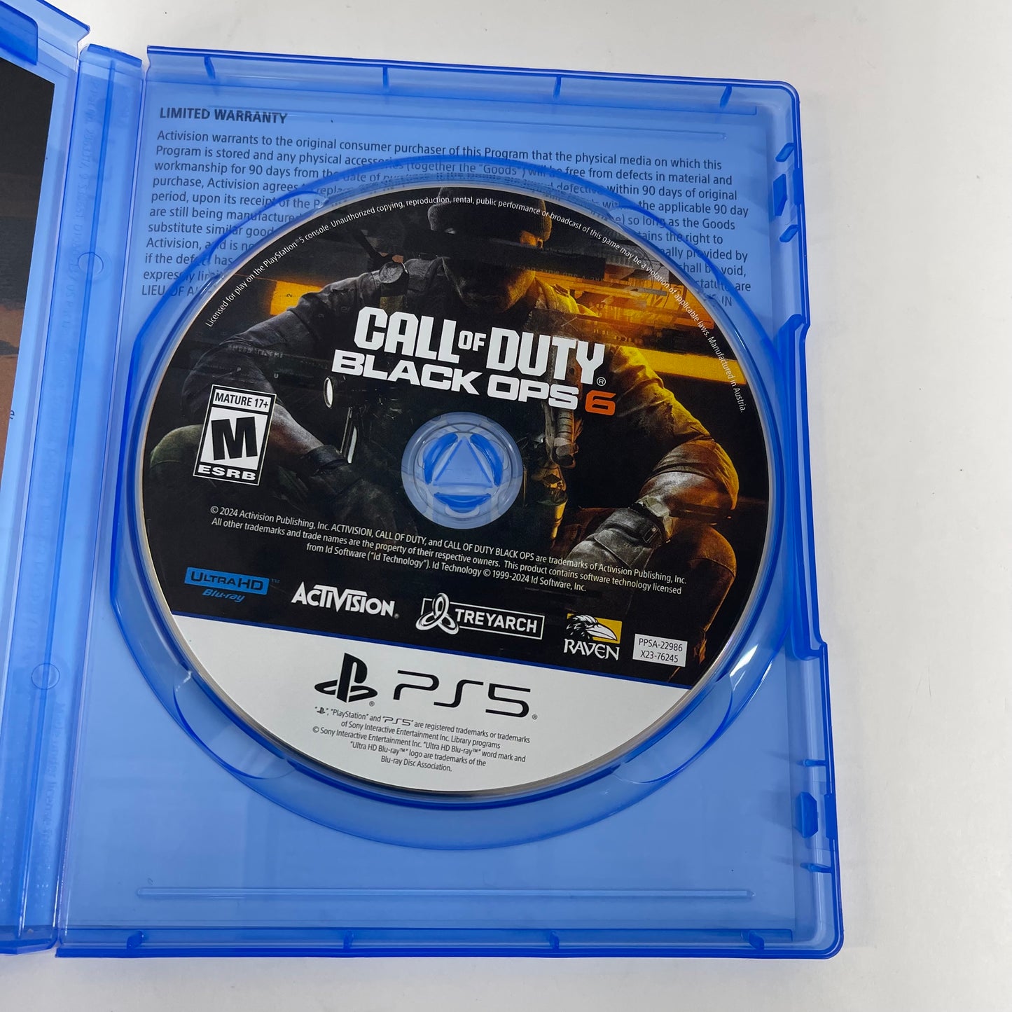 Call Of Duty: Black Ops 6 (Sony PlayStation 5 PS5, 2024)