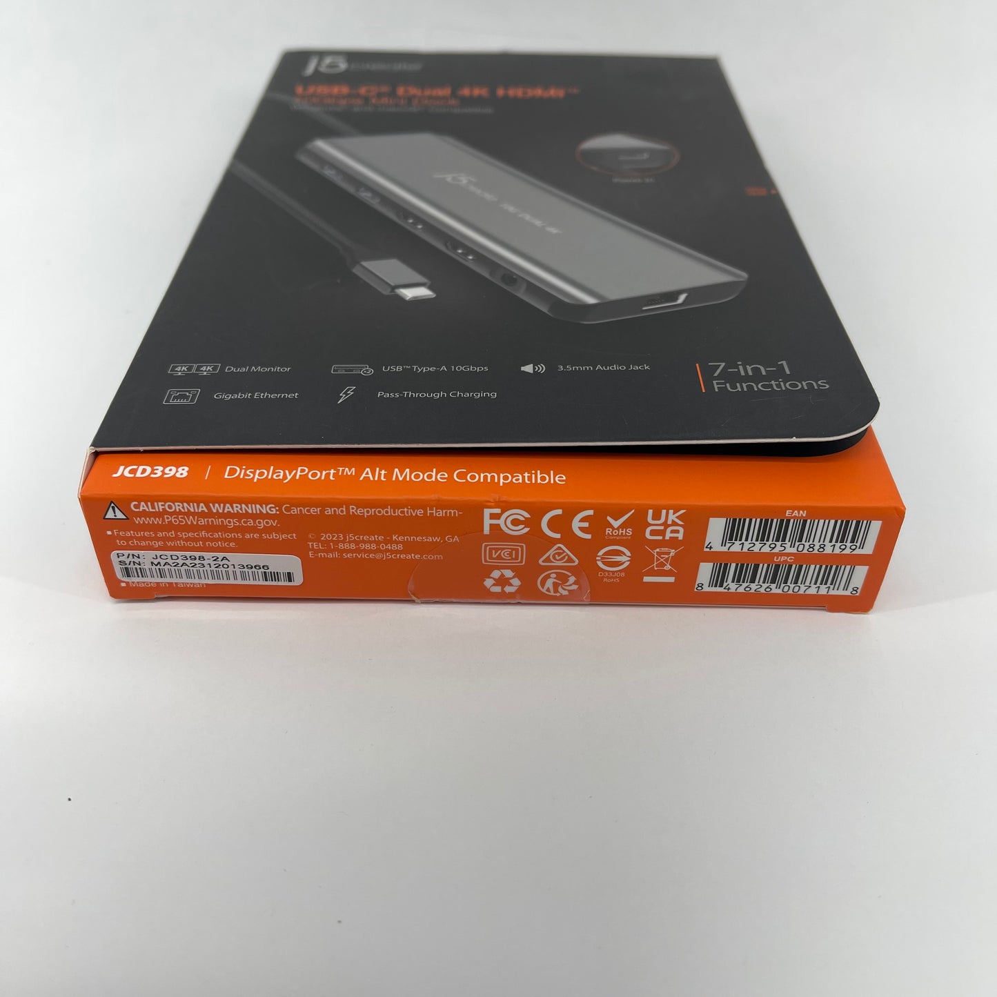 New J5Create USB-C Dual 4K HDMI 10Gbps Mini Dock JCD398