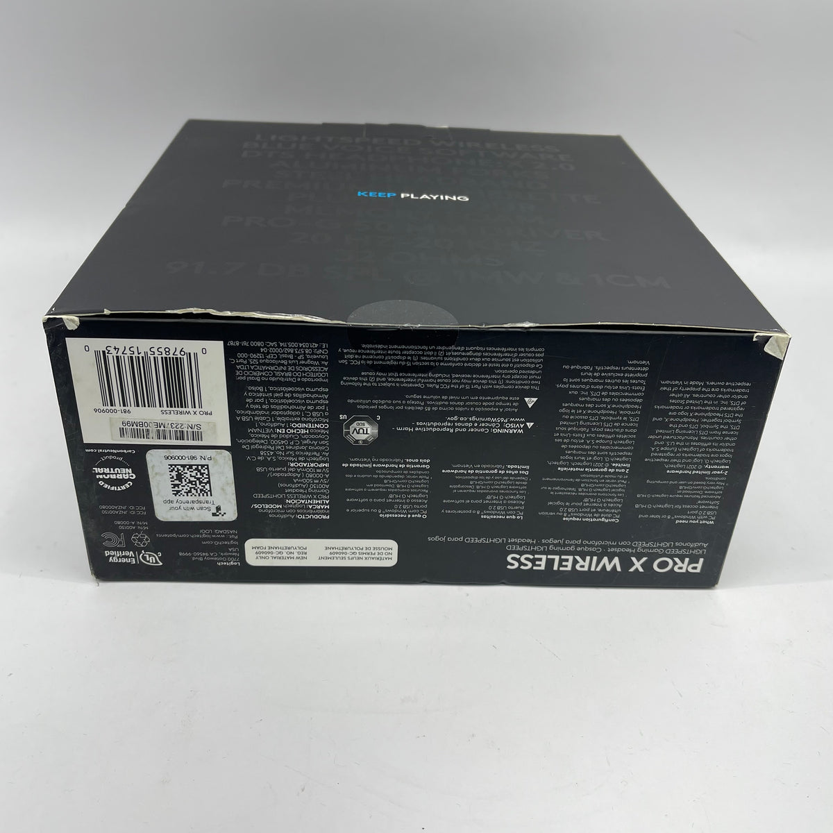 New Logitech G PRO X Wireless Lightspeed Gaming Headset Black 981-000906