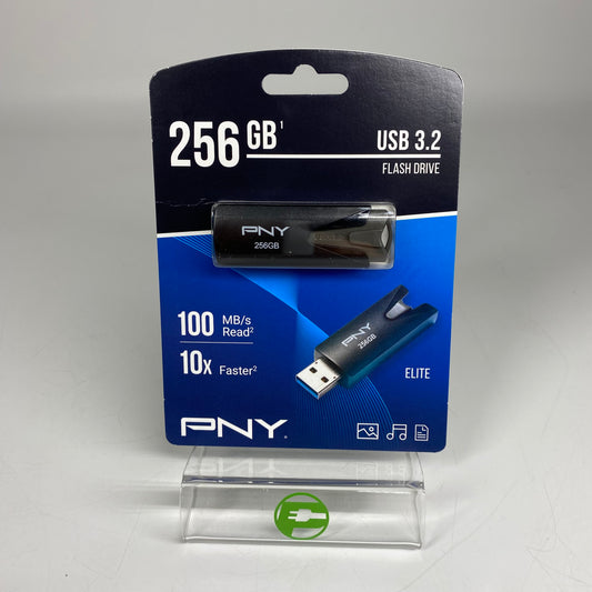 New PNY Elite 256GB USB 3.2 Flash Drive 100MB/s